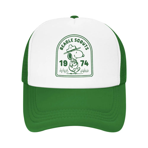 Snoopy Beagle Scouts Adult Outdoor Cartoon Mesh Baseball Cap Summer