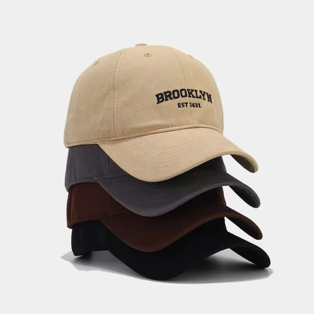 Breathable Men Baseball Hat Anti-UV Lightweight Embroidered Letter