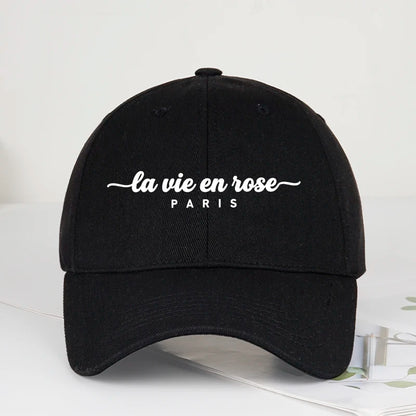 "La Vie En Rose Paris" Print Baseball Cap