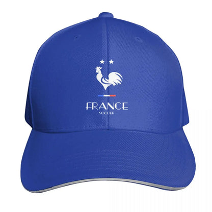 Rooster Soccer Football Sports Two Stars Baseball Cap