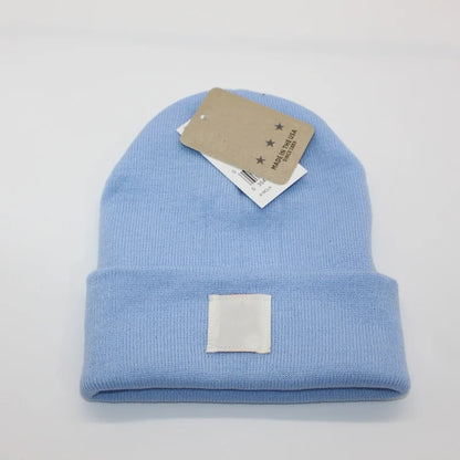 Multicolored Label Embroidery Workwear Woolen Hats Men Outdoor Keep Warm Cap