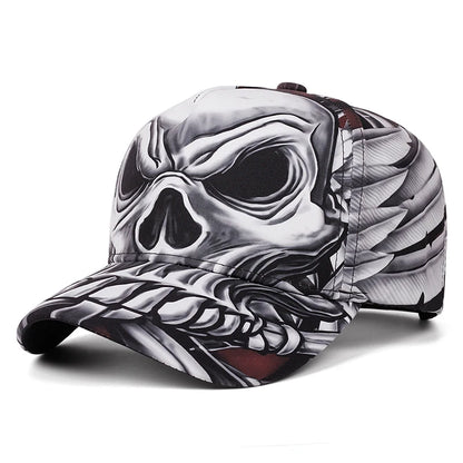 Fashion Creative New Baseball Hat Printed Skeleton Hip Hop Skateboarding Hat Outdoor Daily Decoration Hat Unisex