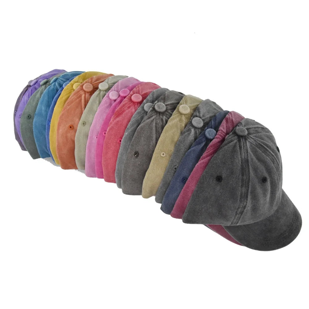 Unisex Baseball Cap Washed Hat Men Women