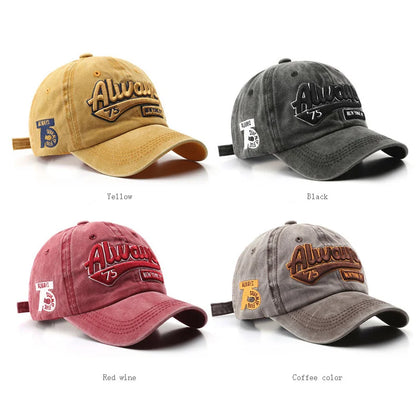 Washed Retro Baseball Cap Summer High-Quality Sun Hat