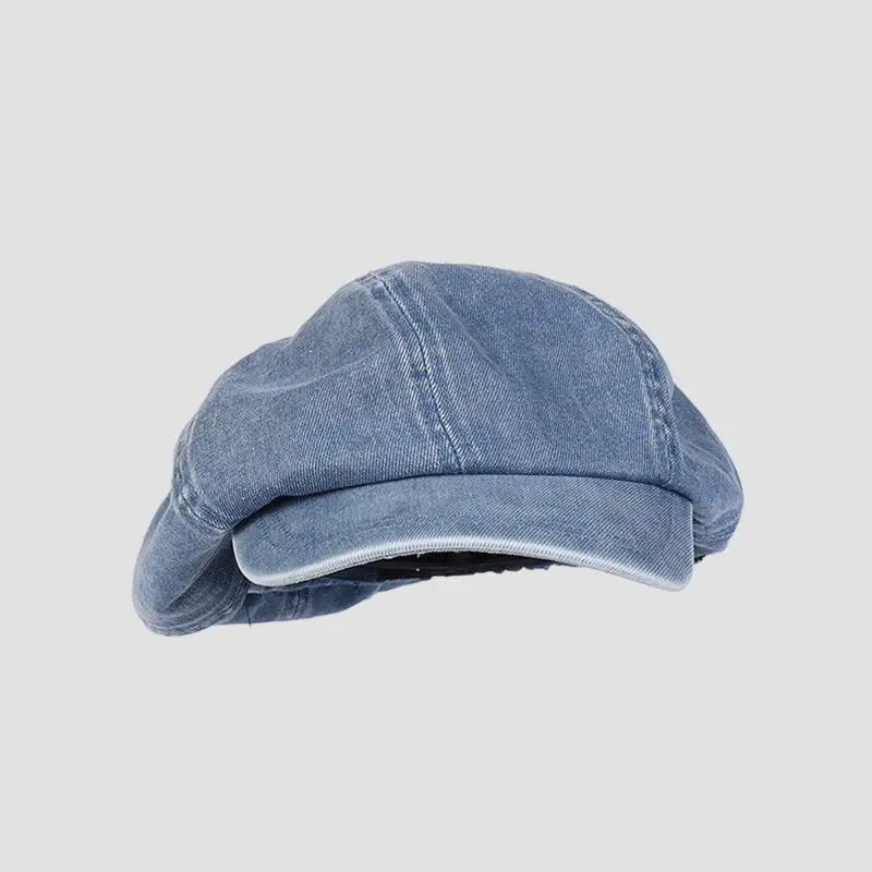 Cotton Denim Beret Hat Men Women