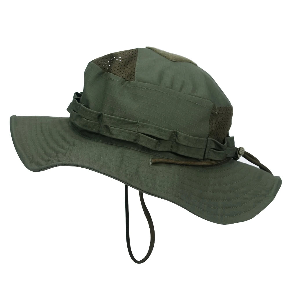 Camo Boonie Hat Sunscreen Breathable Bucket Hat Men's Outdoor