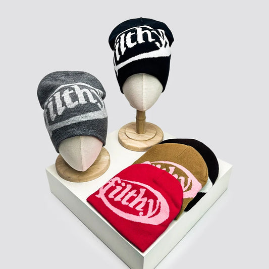 Autumn And Winter New Unisex European Style Letter Knitted Hats